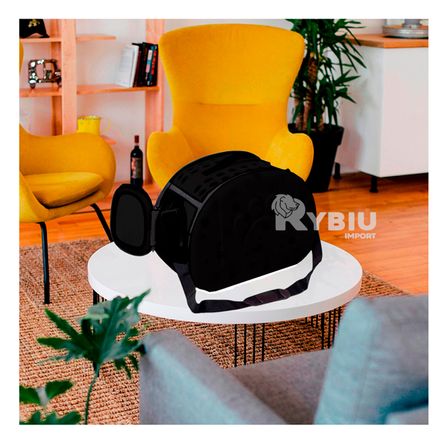 Transportador para Mascotas de Goma Negro Y+Papel de Regalo Transportador para Mascotas de Goma Negro Y+Papel de Regalo