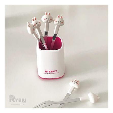 Tenedor Practico Resistente de Blanco Y+Papel de Regalo Tenedor Practico Resistente de Blanco Y+Papel de Regalo