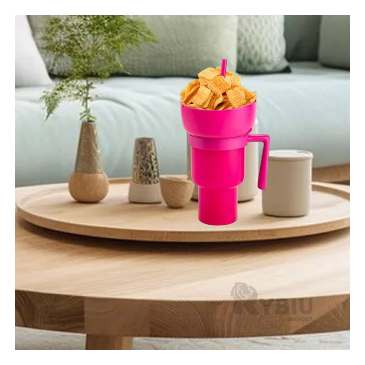 Vaso Resistente para Bebidas de Color Rosado Y+Agendita