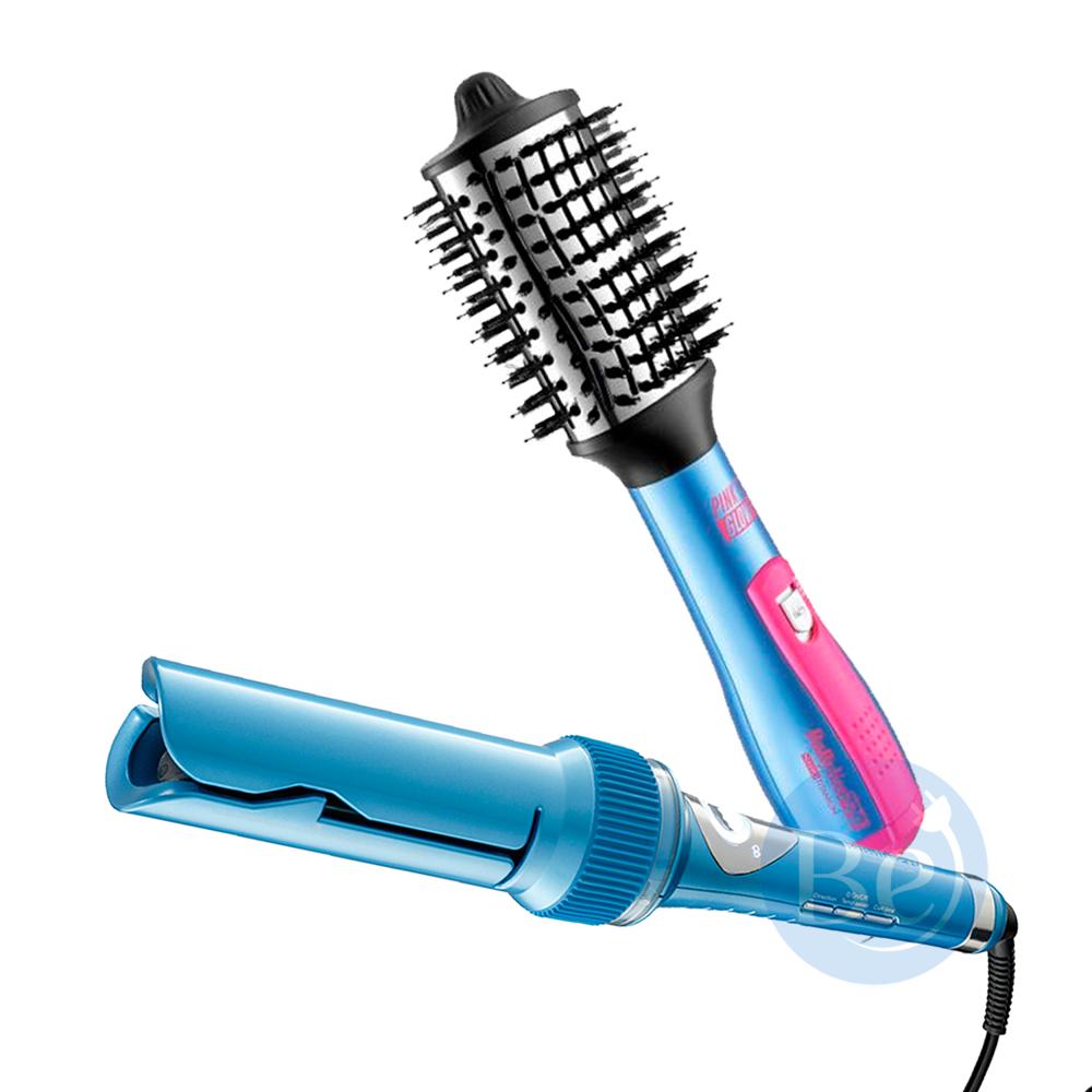 Combo BabylissPRO Cepillo Eléctrico BNTHBPGB300TPE y Rizador MiraCurl XL 25mm