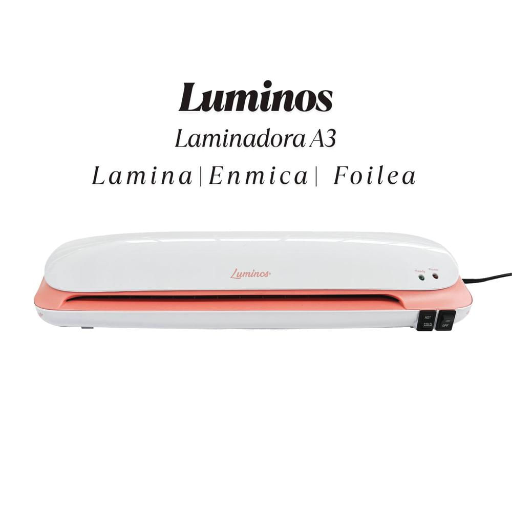 Laminadora Térmica Rosa A3|3 en 1 Lamina, Enmica y Aplica Foil |Lideart CL-1223