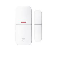 Sensor Magnético Inalámbrico 433MHz para Puertas Ventanas|Compatible con Alarmas 1527 Antena Interna