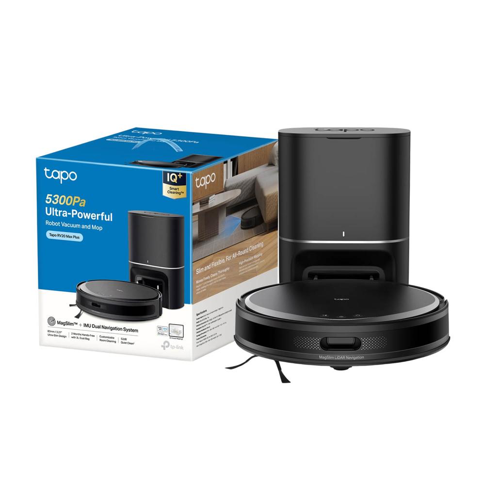Robot Tapo RV20 Max Plus Aspirador y Trapeador + Base de Autovaciado