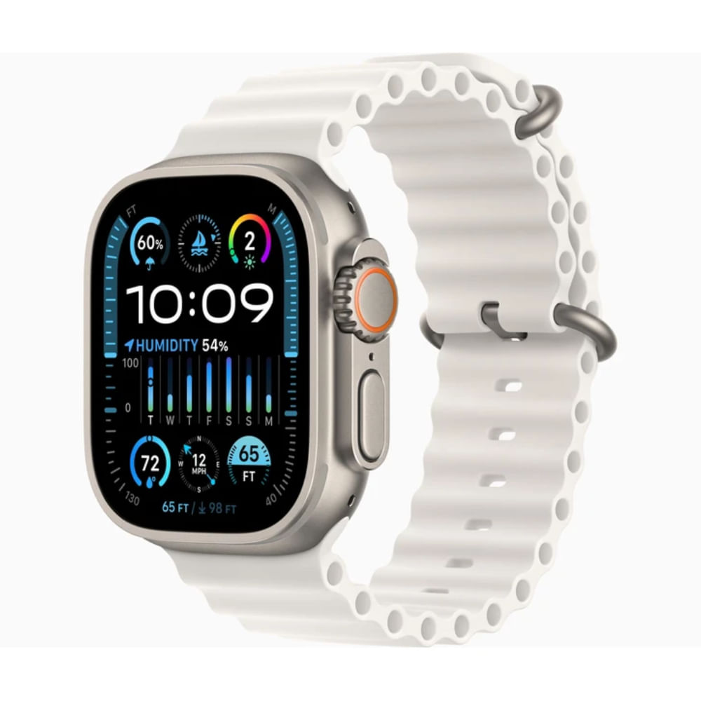 Apple Watch Ultra 2 GPS + Celullar 49mm | Case Natural + Ocean Band Blanco