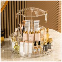 Organizador de Maquillaje Cosméticos de Acrílico Giratorio 360°