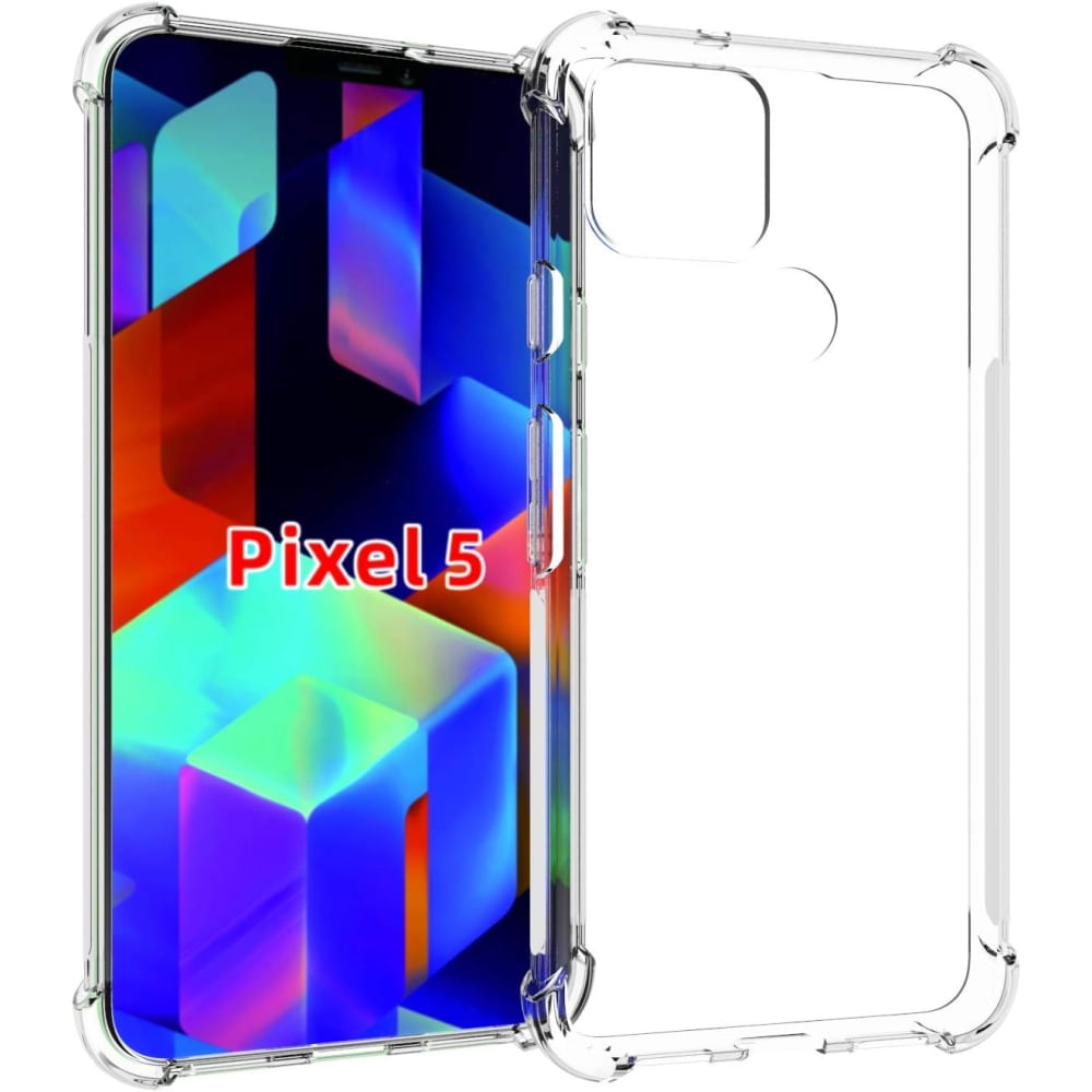Funda flexible transparente para Google Pixel 5 | A prueba de golpes y
