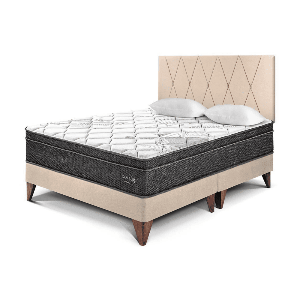 Dormitorio Europeo Paraíso Pocket Star con Loft King Champagne