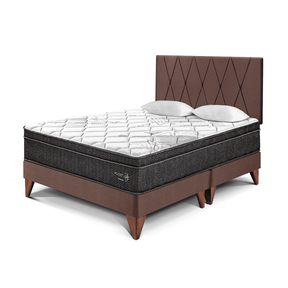 Dormitorio Europeo Paraíso Pocket Star con Loft King Chocolate