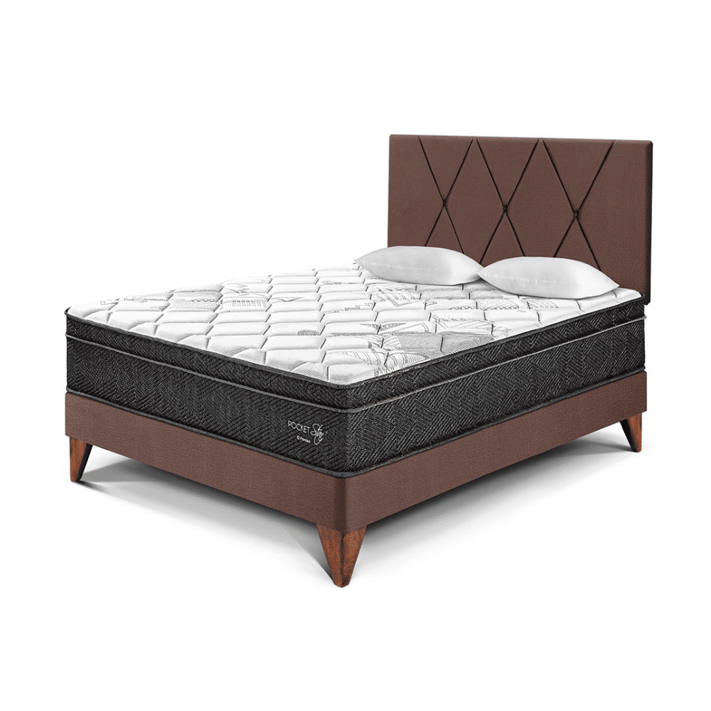 Dormitorio Europeo Paraíso Pocket Star con Loft 2 Plz Chocolate
