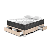 Cama Pocket Star Con Cajones Queen Champagne Paraiso