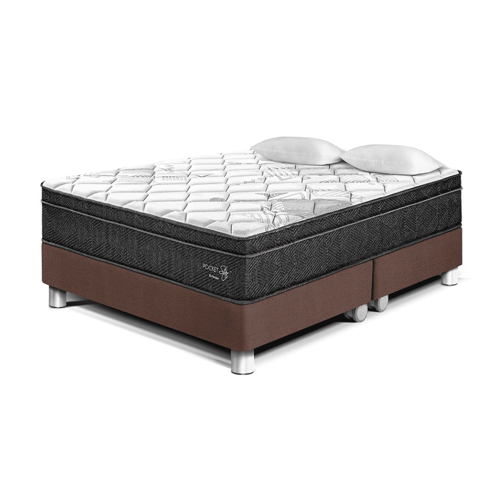 Cama Pocket Star King Chocolate Paraiso