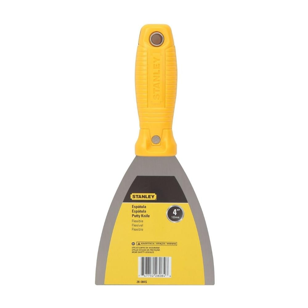 Espátula de acero con mango plástico 4"" Stanley