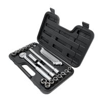 Juego de dados y llaves 1/2 mm x25 piezas Stanley