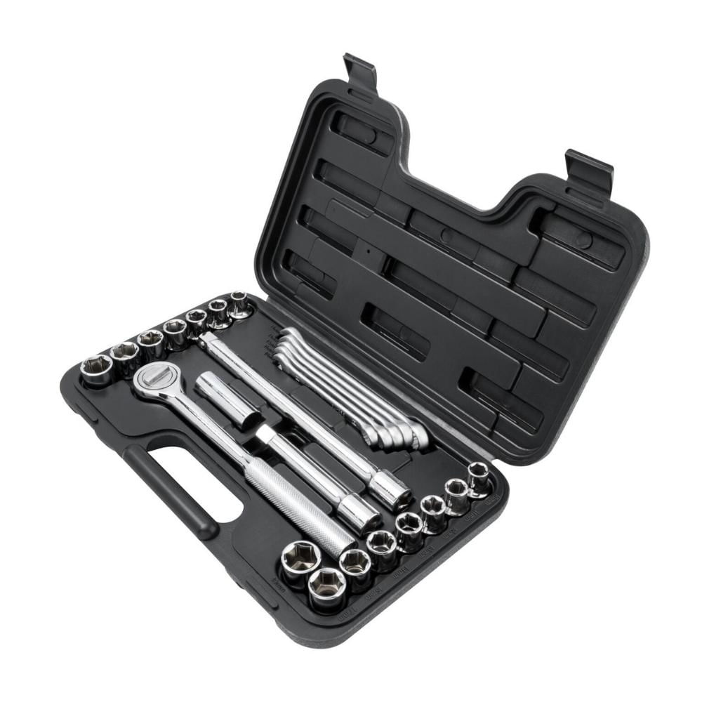 Juego de dados y llaves 1/2 mm x25 piezas Stanley