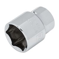 Dado Hexagonal 24mm Stanley Modelo 24mm Encst 1/2´ 488746 Cromado de Acero Plata