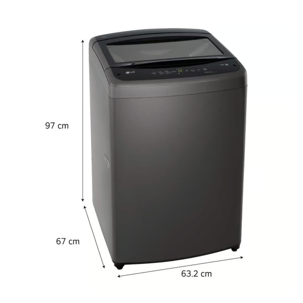 Lavadora WT16BVTB 16 Kg TurboDrum Carga Superior Negro LG