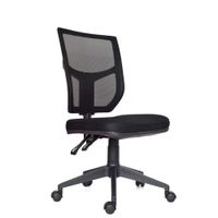 Silla Ergonómica Reclinable Fone I Sin Brazo Negro Ofideas