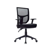 Silla Ergonómica Reclinable Fone I Brazo Regulable Negro Ofideas