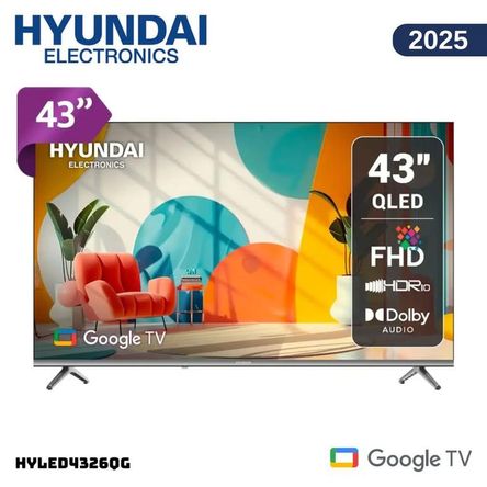 TELEVISOR HYUNDAI 43 QLED SMART TV GOOGLE TV FHD HYLED4326QG TELEVISOR HYUNDAI 43 QLED SMART TV GOOGLE TV FHD HYLED4326QG