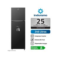 Refrigerador Indurama No Frost 246 L Con Dispensador RI-389DNI Negro