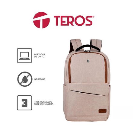 Mochila Teros TE-ACS9012 para Laptop Hasta 15.6 Beige