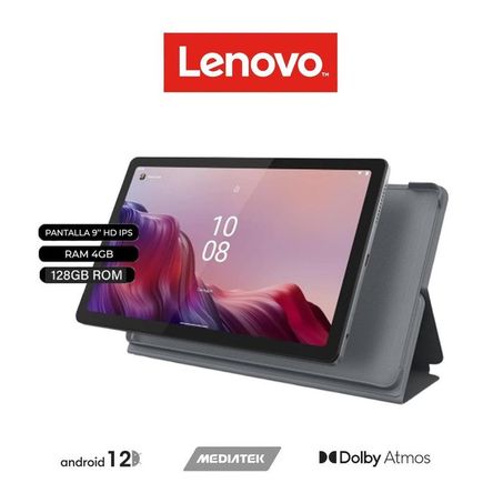 Tablet Lenovo Tab M9 TB310XU 9” HD 4G LTE 4GB 128GB Android 12 Folio Case