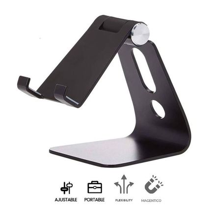 Soporte Para Celular Corporativos ST for Business Aluminio HS218 Black -Tablet Soporte Para Celular Corporativos ST for Business Aluminio HS218 Black -Tablet