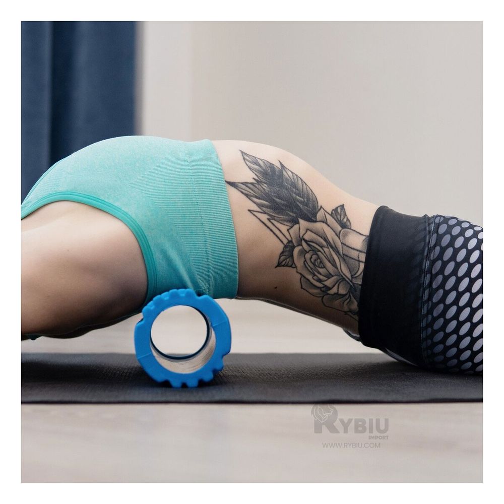 Rodillo Manejable para Gimnasio TonoCeleste Y+Stickers Rodillo Manejable para Gimnasio TonoCeleste Y+Stickers