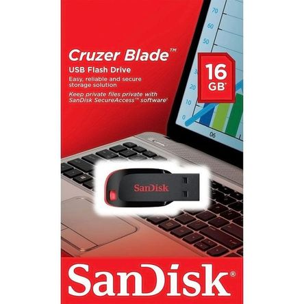 Memoria USB Sandisk Cruzer 16GB CZ50 Negro Memoria USB Sandisk Cruzer 16GB CZ50 Negro