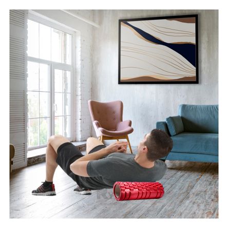 Rodillo Multiuso para Deporte Color Rojo Y+Stickers Rodillo Multiuso para Deporte Color Rojo Y+Stickers