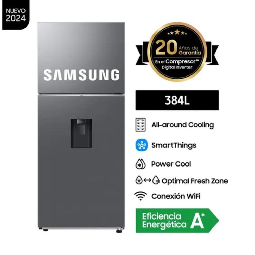 Refrigeradora Samsung Top Freezer 384Lt All Around Cooling RT38DG6730S9PE.
