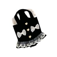 Ropa Para Perros Vestido Lazos Negro - Talla L