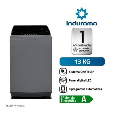 Lavadora Indurama 13KG Carga Superior LRI-13DGR