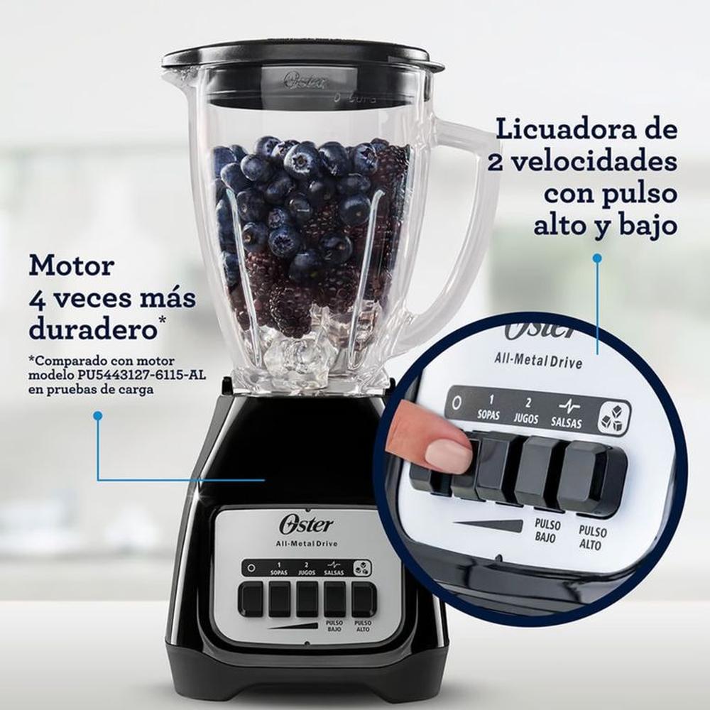 LICUADORA BLSTKAG-BPB-053 OSTER 2 VELOCIDADES 1.5L NEGRO LICUADORA BLSTKAG-BPB-053 OSTER 2 VELOCIDADES 1.5L NEGRO