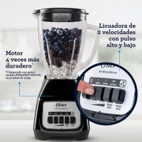 LICUADORA BLSTKAG-BPB-053 OSTER 2 VELOCIDADES 1.5L NEGRO