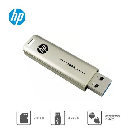 Memoria USB HP 256GB X796W 3.2 Metal