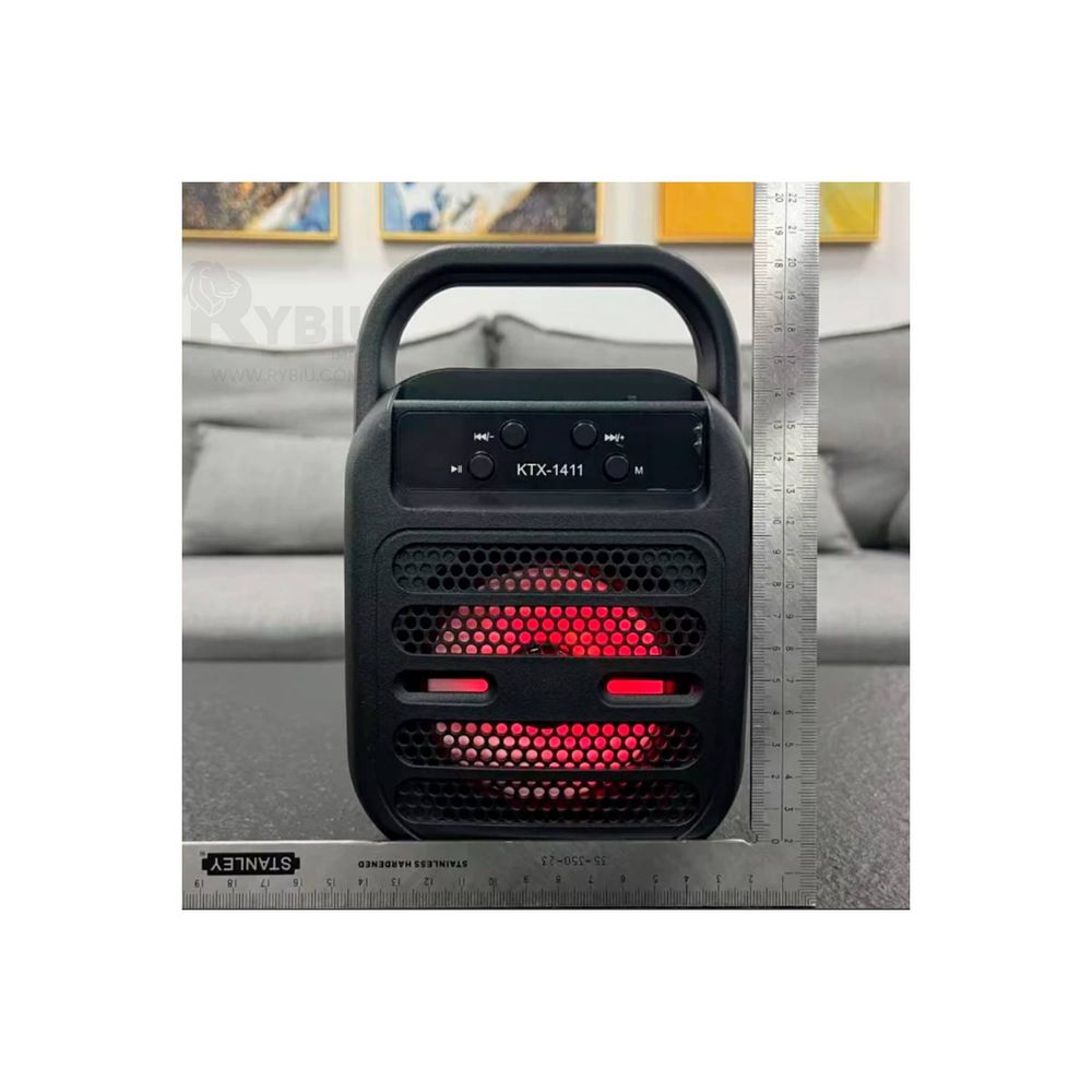 Parlante KTX-1411 con Bluetooth con USB de Color Negro Parlante KTX-1411 con Bluetooth con USB de Color Negro