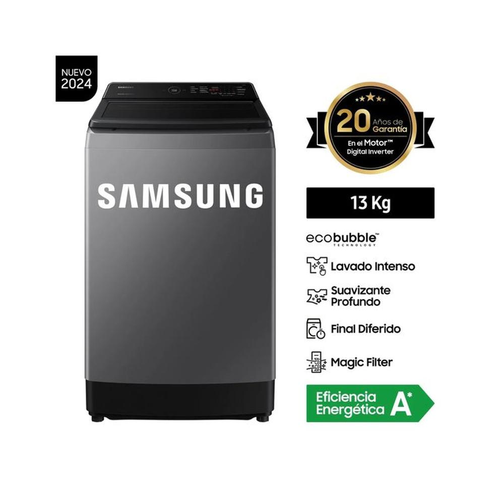 Lavadora Samsung Ecobubble 13KG WA13CG5441BDPE Gris Lavadora Samsung Ecobubble 13KG WA13CG5441BDPE Gris