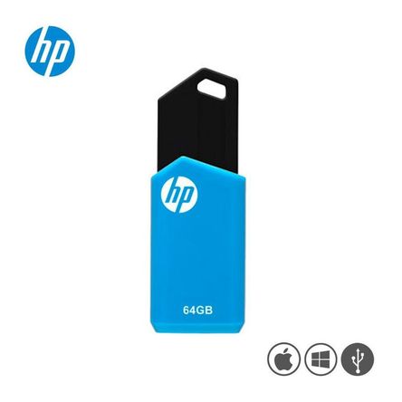 Memoria USB HP 64GB V150W Azul-Negro Memoria USB HP 64GB V150W Azul-Negro