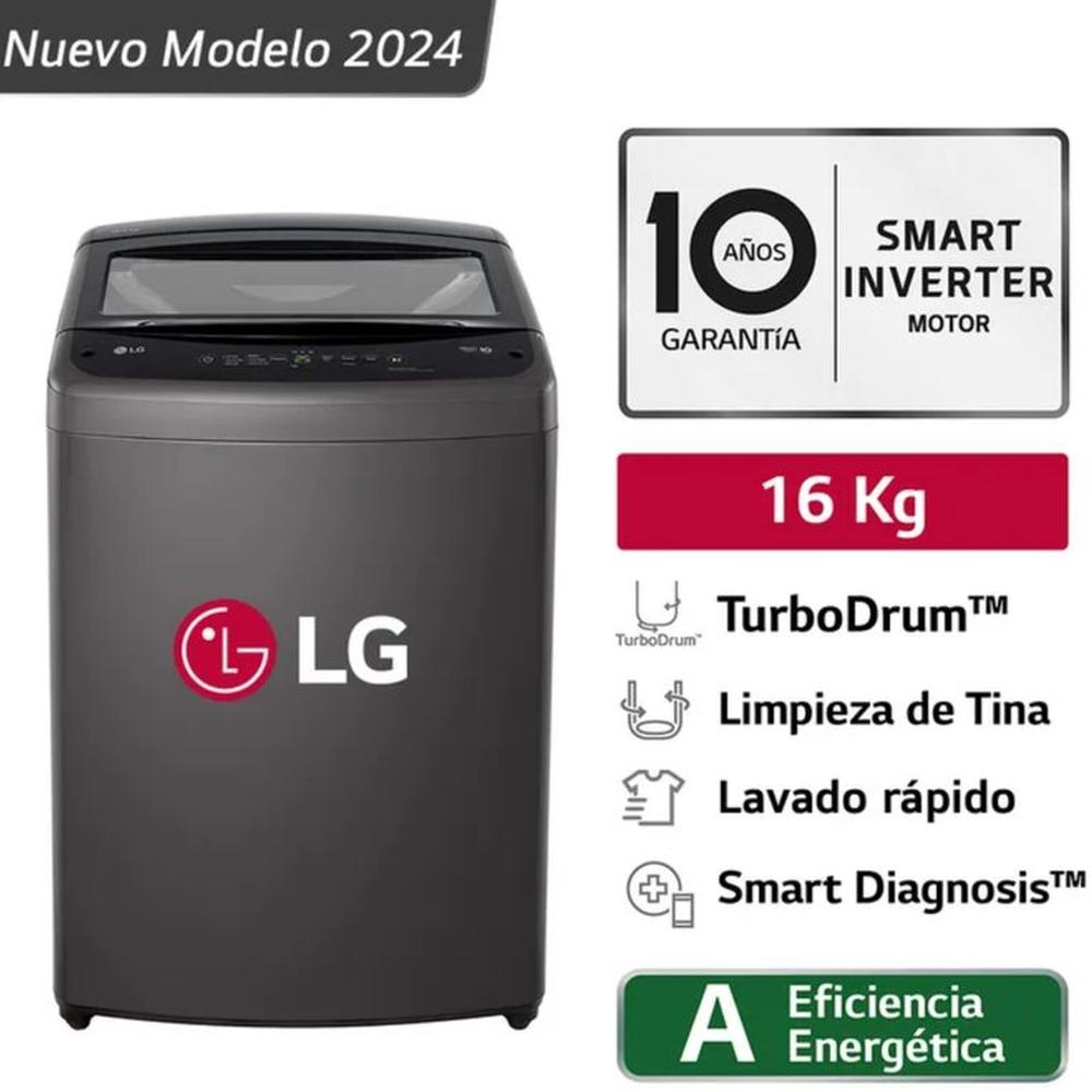 Lavadora LG TurboDrum 16KG WT16BVTB Negro