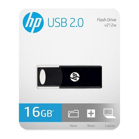 Memoria USB HP 2.0 16GB Flash Drive V212W Negro Memoria USB HP 2.0 16GB Flash Drive V212W Negro