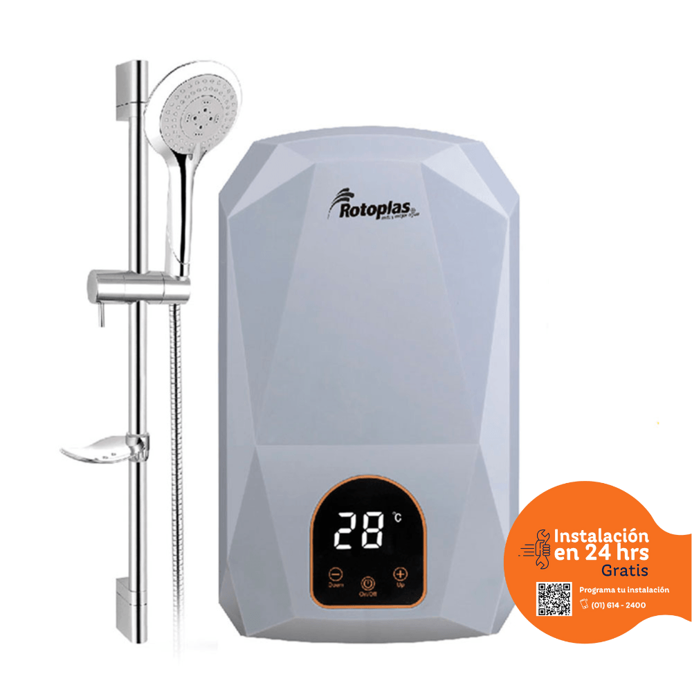 Rapiducha Eléctrica Rotoplas Supreme 5500W Gris