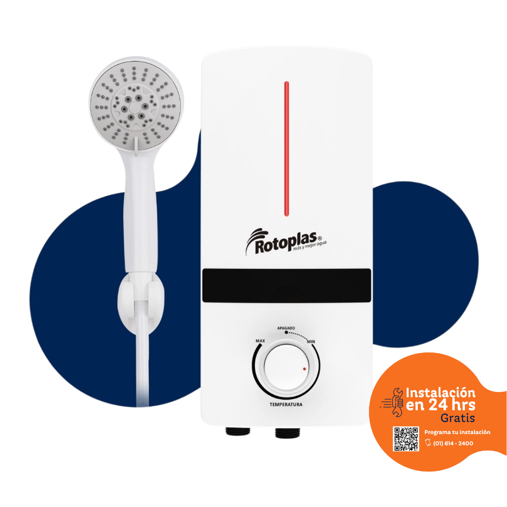 Rapiducha Eléctrica Rotoplas Spazio 5500w Blanco