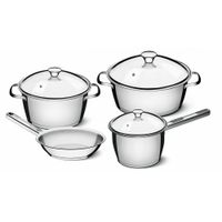 Set de Ollas Tramontina Allegra 7 Piezas Acero Inoxidable