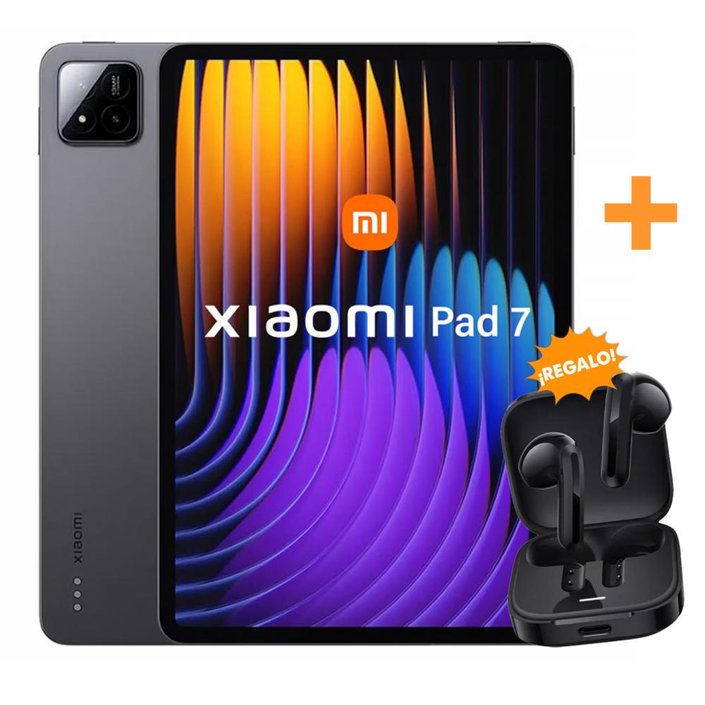 Tablet XIAOMI Pad 7 Gray 8GB RAM 256GB ROM + Regalo Audífonos XIAOMI Redmi Buds 6 Active Black