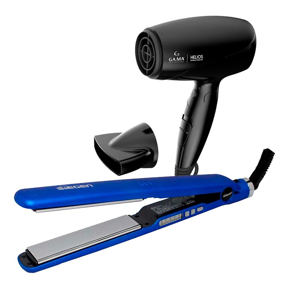 Combo Alisadora Siegen SG-4700 y Secador Gama Helios