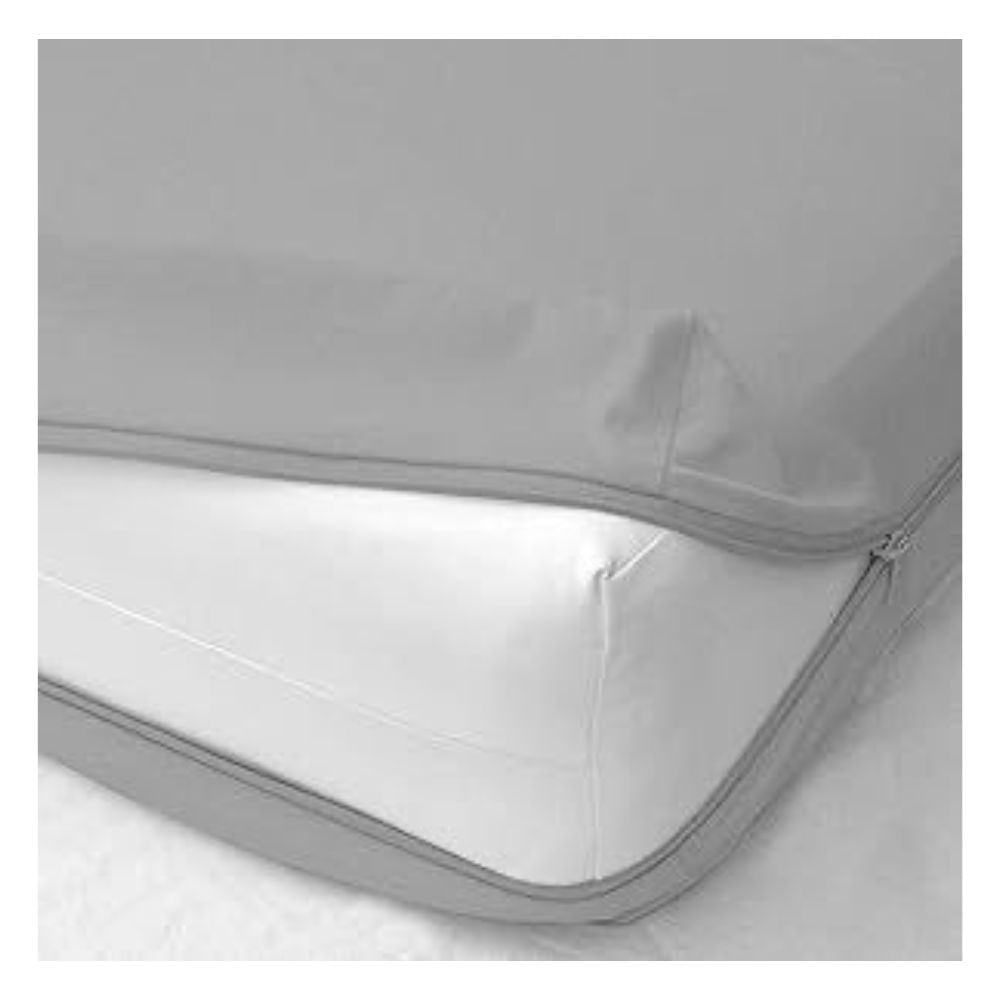 Forro de colchón 100 % algodón bramante queen gris Lima Tienda