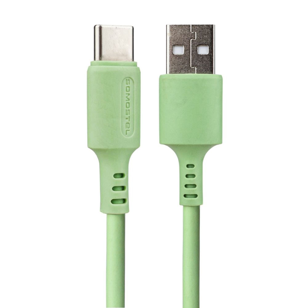 Cable Cargador USB-A USB-C Bp06 Verde Somostel