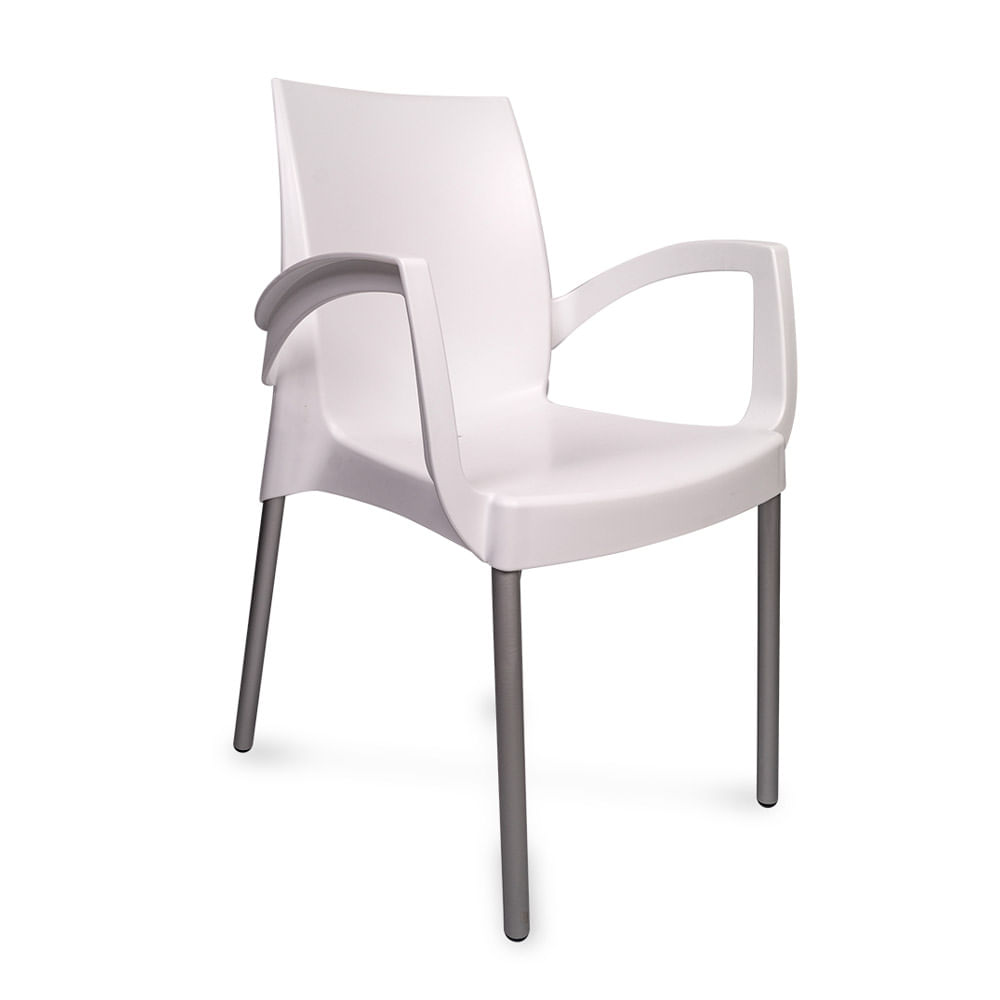 Silla Ada con brazos Blanca Reyplast
