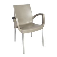 Silla Ada con brazos Taupe Reyplast